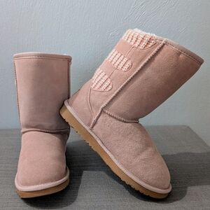 Dream Pairs faux fur-lined Suede winter boots, size 6